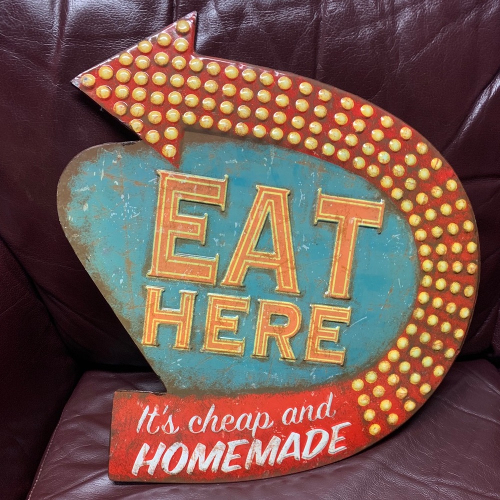 Kitchen Decor Metal Sign